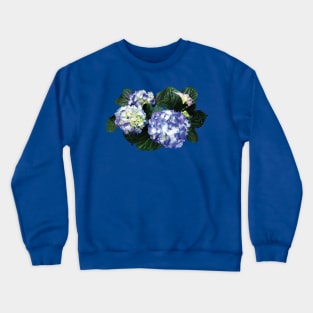 Hydrangeas - Clusters of Purple Hydrangea Crewneck Sweatshirt